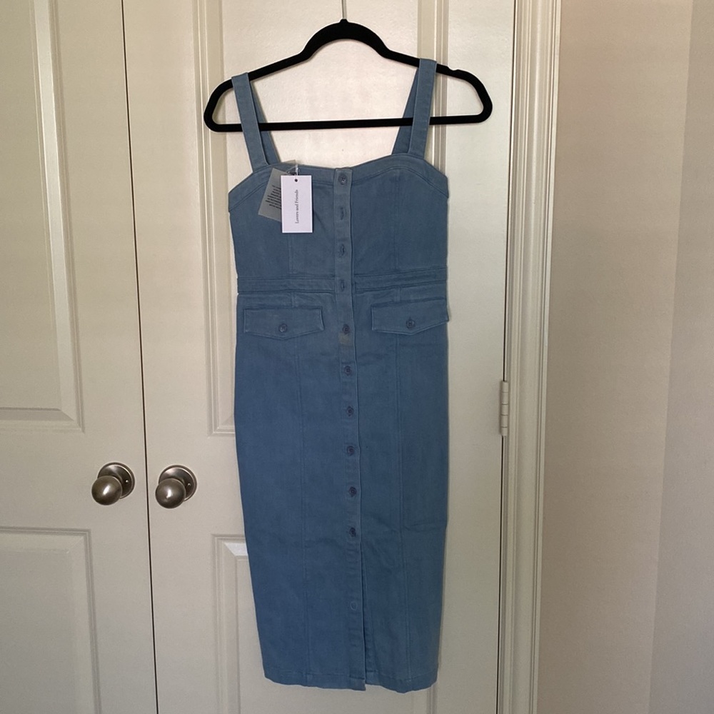 Lovers+Friends Kaia Denim Midi Dress - Picture 2 of 3